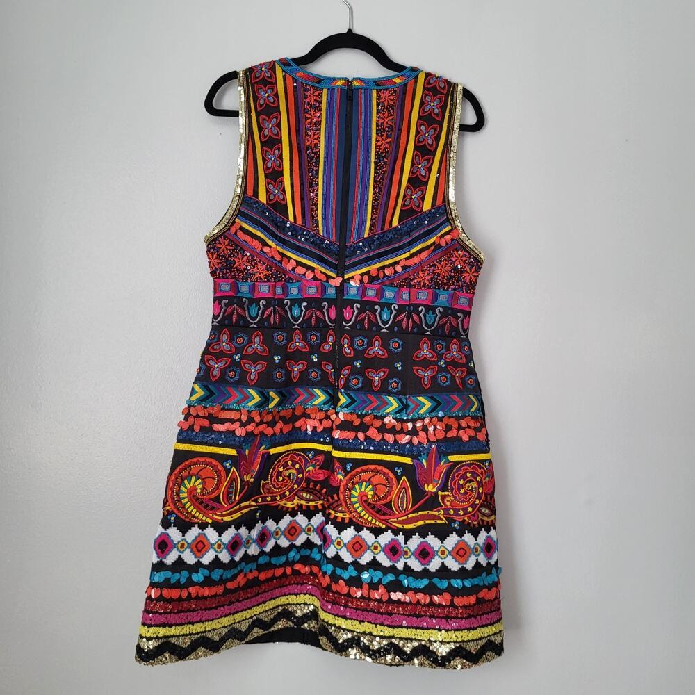 NWT $1,395 Alice + Olivia Patty Flared Embroidered Bead Sequin Lantern D… - Picture 15 of 15